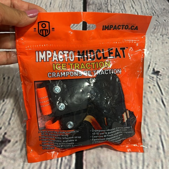 Bundle of 2 Impacto Midcleat Ice Snow Traction Cleats For Snow & Ice Safety - - Picture 3 of 6